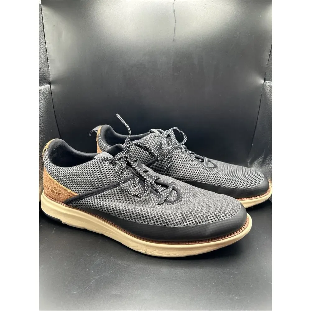 Cole Haan Men's 11.5M Grand 360 Atlantic Gray Mesh Lace-Up Sneaker Brown Suede